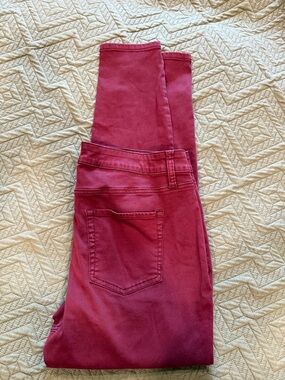 Maurices Deep Berry Skinny Jeans